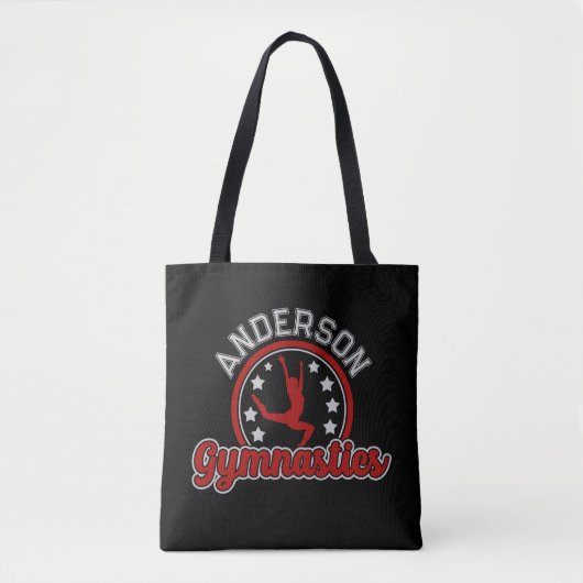 Gymnastiek ADD NAAM Gymnast Vault Floor Athlete Tote Bag (Voorkant)