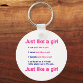 Gymnastiek als een meisje sleutelhanger (Voorkant)