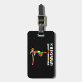 Gymnastiek Bagagelabel (Voorkant verticaal)