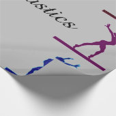 Gymnastiek balanceerbalk cadeaupapier (Hoek)