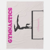 Gymnastiek balanceerbalk fleece deken (Voorkant)