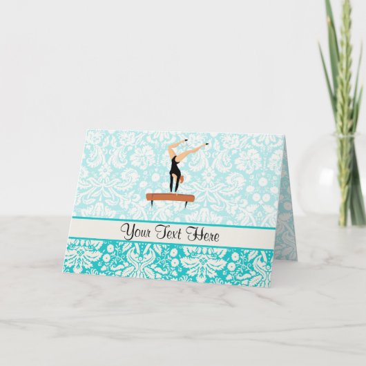 Gymnastiek balanceerbalk kaart (Voorkant)