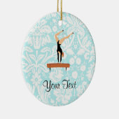 Gymnastiek balanceerbalk keramisch ornament (Rechts)