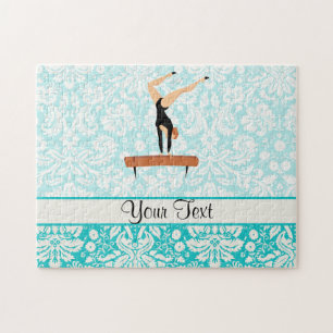 Gymnastiek balanceerbalk legpuzzel