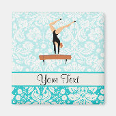 Gymnastiek balanceerbalk magneet (Voorkant)