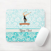 Gymnastiek balanceerbalk muismat (Met muis)