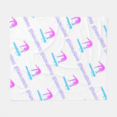 Gymnastiek Balans Afdrukpaneel Gymnastiek Fleece Deken (Voorkant (Horizontaal))