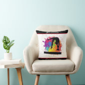 Gymnastiek Balans Beam Verf Splatter Kussen (Stoel)