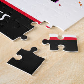 Gymnastiek Balans Beam Verf Splatter Legpuzzel (Zijkant)