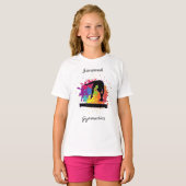 Gymnastiek Balans Beam Verf Splatter T-shirt (Voorkant volledig)