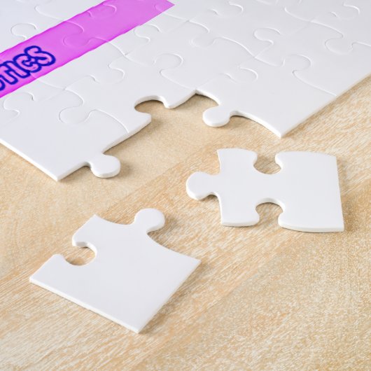 Gymnastiek balans bundel puzzel. Persoonlijke naam Legpuzzel (Zijkant)