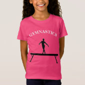 Gymnastiek Balans met de naam Meisjes T-Shirt (Voorkant)