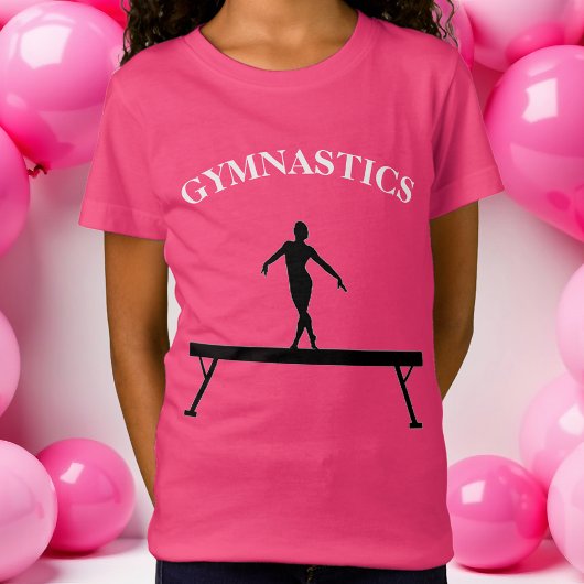 Gymnastiek Balans met de naam Meisjes T-Shirt