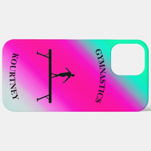 Gymnastiek Balans Munt en Fuchsia Case-Mate iPhone Case (Achterkant / Rechts)