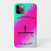 Gymnastiek Balans Munt en Fuchsia Case-Mate iPhone Case (Achterkant)