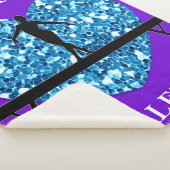 Gymnastiek Balansstraal Paarse Blauwgroen Sherpa Deken (3/4)