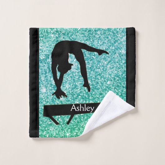 Gymnastiek Balken Sparkle Wash Kleding Handdoek (Wasdoekje)