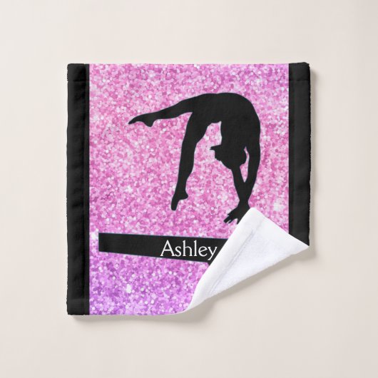Gymnastiek Balken Sparkle Wash Kleding Handdoek (Wasdoekje)