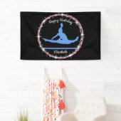 Gymnastiek Bars Birthday in Blue en Black Spandoek (Insitu)