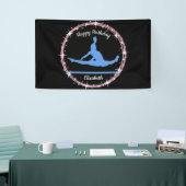 Gymnastiek Bars Birthday in Blue en Black Spandoek (Beurs)