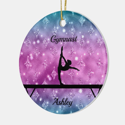 Gymnastiek Beam Glam Keramisch Ornament (Links)