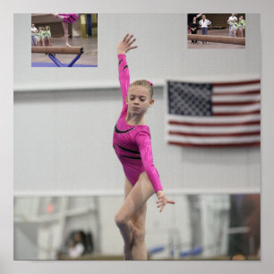 Gymnastiek Beam Poster