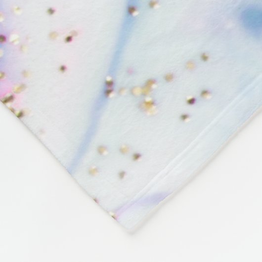 Gymnastiek Beam Queen Glitter Waterverf Abstract Fleece Deken (Hoek)