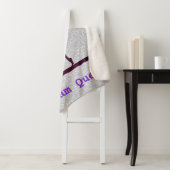 Gymnastiek Beam Queen Paars / Silver Sherpa Deken (In situ)