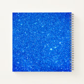 Gymnastiek Beam Royal Blue Sparkle Notitieboek (Achterkant)
