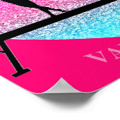 Gymnastiek Beam Sparkle Heart Poster (Hoek)