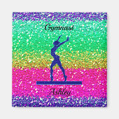 Gymnastiek Beam Sparkle Magneet (Voorkant)