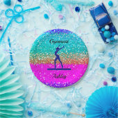 Gymnastiek Beam     SparklePaper-Bord Papieren Bordje (Feest)