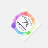 Gymnastiek Birthday Balance Bam Waterverf Splash Servet (Hoek)