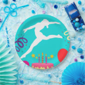Gymnastiek Birthday Party Papieren Bordje (Feest)