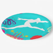 Gymnastiek Birthday Party Papieren Bordje (Gekanteld)