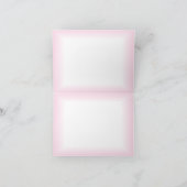 Gymnastiek Birthday Party Pink Hair Bedankkaart (Binnen)