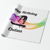 Gymnastiek Birthday Wrapping Paper Cadeaupapier (Uitgerold)