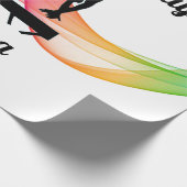 Gymnastiek Birthday Wrapping Paper Cadeaupapier (Hoek)