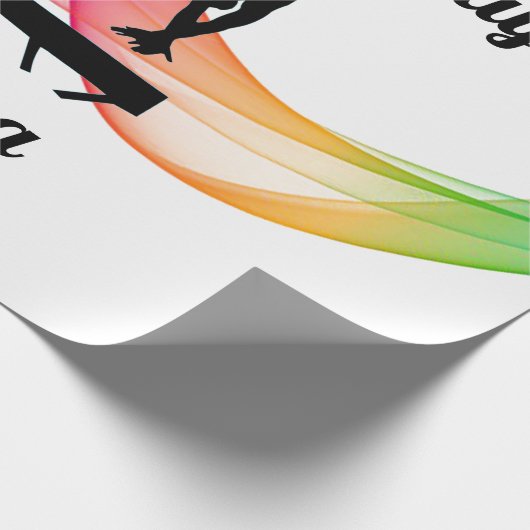 Gymnastiek Birthday Wrapping Paper Cadeaupapier (Hoek)