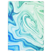 Gymnastiek blauw/groen klembord (Achterkant)