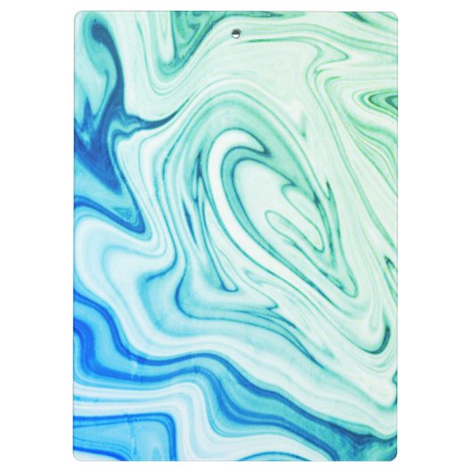 Gymnastiek blauw/groen klembord (Achterkant)