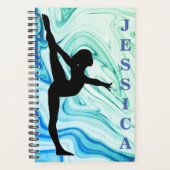 Gymnastiek blauw / groen planner (Voorkant)