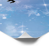 Gymnastiek Blue Glam Poster (Hoek)