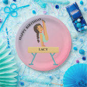 Gymnastiek bord voor gepersonaliseerde meisjes (Feest)