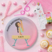 Gymnastiek bord voor gepersonaliseerde meisjes (Feest)