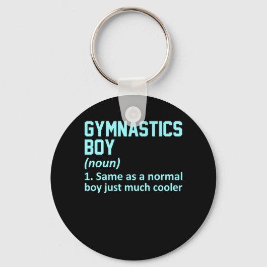 Gymnastiek Boy Definition Gymnast Gymnastic Lover Sleutelhanger (Voorkant)