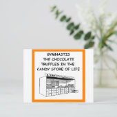 gymnastiek briefkaart (Staand voorkant)