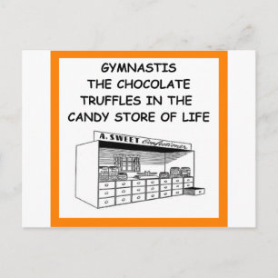 gymnastiek briefkaart