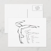 Gymnastiek Briefkaart (Voorkant / Achterkant)