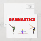 Gymnastiek Briefkaart (Voorkant / Achterkant)
